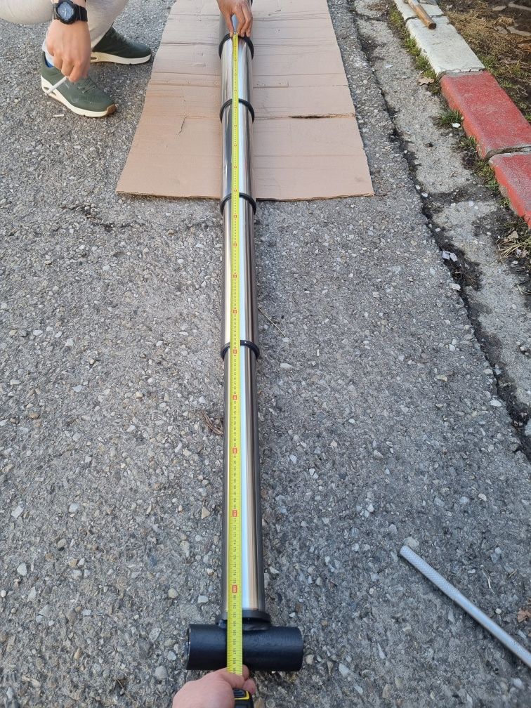 Cilindru hidraulic ridicare basculare 10 tone 4 trepte L645x L2500