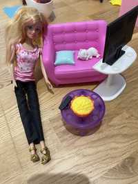 papusa barbie cu furniture