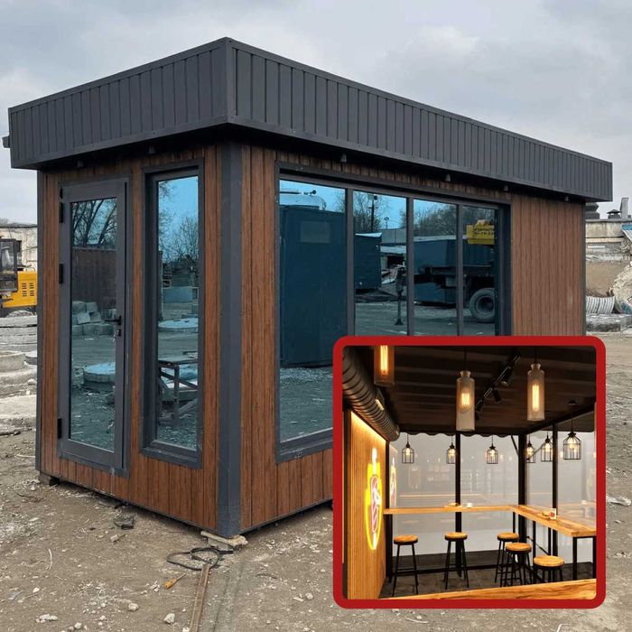 Кофейни, отделы продаж из контейнеров и металлоконструкции