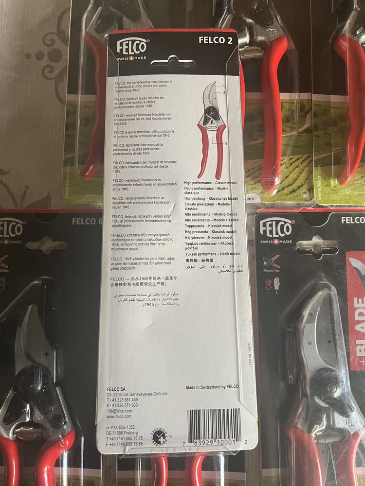 Felco 2 si 6 profesionale, lame,arc si cheie rezerve