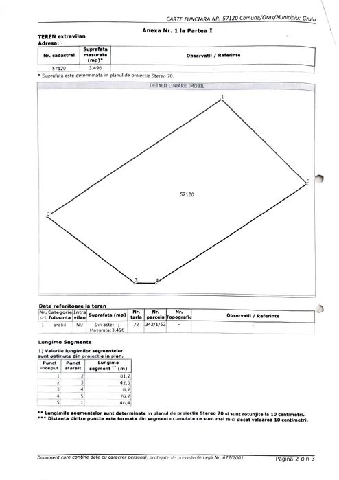 Teren extravilan în Lipia, Ilfov. 3,500 m²