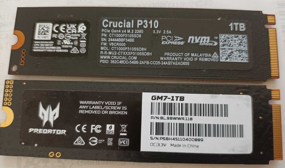 vand ssd 1tb pciex nvme format m2 standard 2280 pciex  4.0 nou 0 ore b