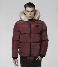 Sik Silk Winter Jacket Burgundy Distance