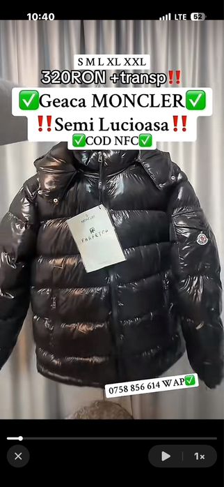 Geaca M.o.n.c.L.e.R Calitate Premium Tag NFC