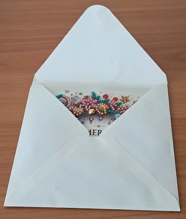 Set pentru cadou: Felicitare cu ,,diamante"+ Gentuță Pomul Vieții