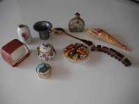 Sticluta parfum antica, filigran, si alte 9 miniaturi pentru colectii