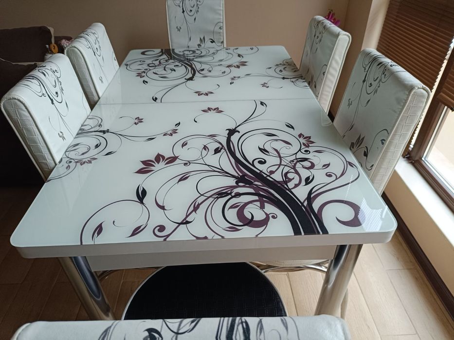 Комплект маса + 6 стола