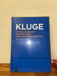 Kluge: Etymologisches Wörterbuch der deutschen Sprache