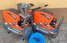 Pompa Tencuit 60mp/h Profesionala cu 2 Compresoare 100L NOUA