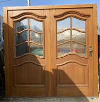 Usa casa firma intrare traditionala lemn geam termopan H 205 x L 205