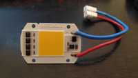 LED COB smart IC chip 50W 220V lumina alb cald proiector putere