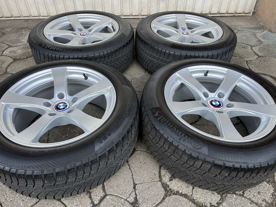 Jante aliaj 5x120mm, anvelope iarna 225/55 R17, BMW F10, F11, E60, X1