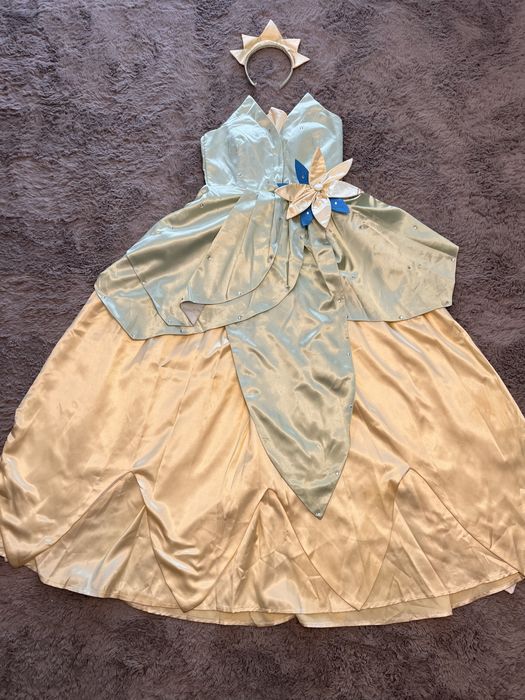 Printesa Tiana / Costum de Halloween/ Costum de Animatie pentru copii