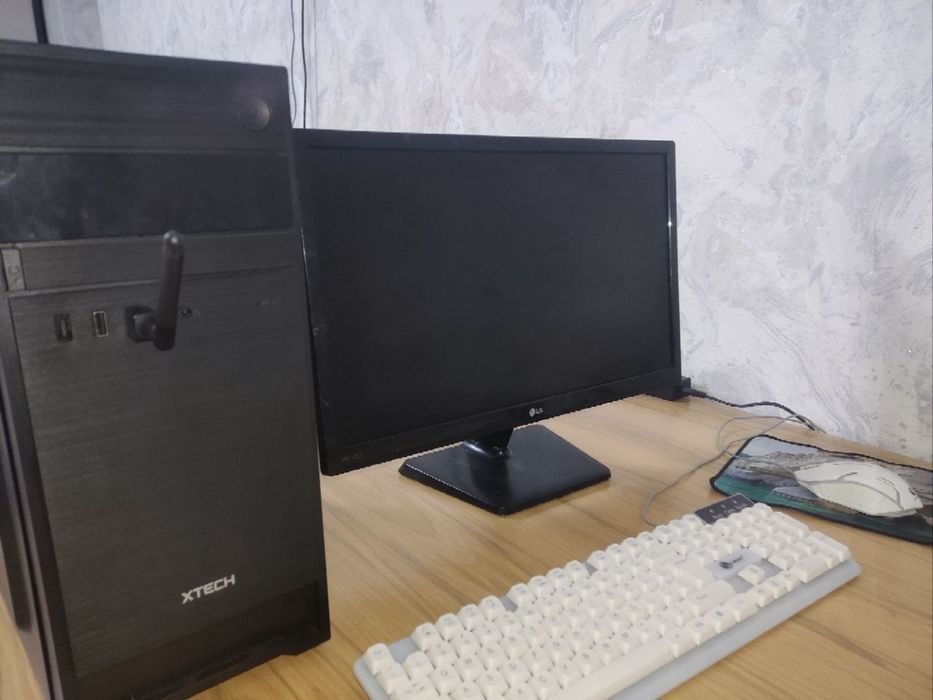 Компьютер игровой 10-го поколения [Core i3-10100F] + монитор LG 22”