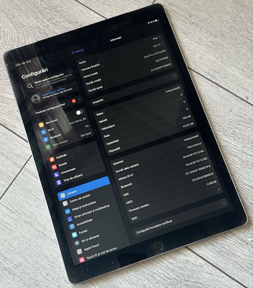 Ofertă! iPad Pro 12.9” (1st Gen) - 128 GB - Wi-Fi + Cellular!