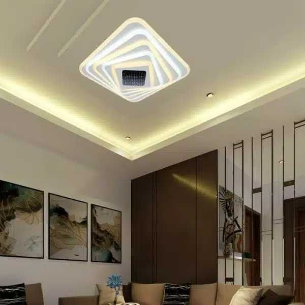 150W LED Осветител V-tac За Таван (50*50*7CM) CCT:3000K+6000K Димираща