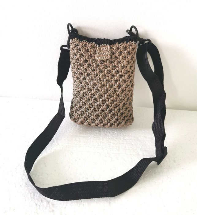 Малка  мини плетена чанта