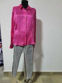 Blugi Zara Basic, jeans cool cu benzi laterale aurii cu pietricele