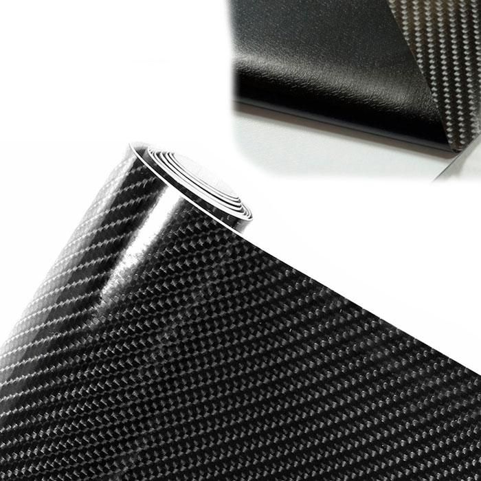 6d декоративно автомобилно фолио 1.52м ширина x 1м дължина черен ...