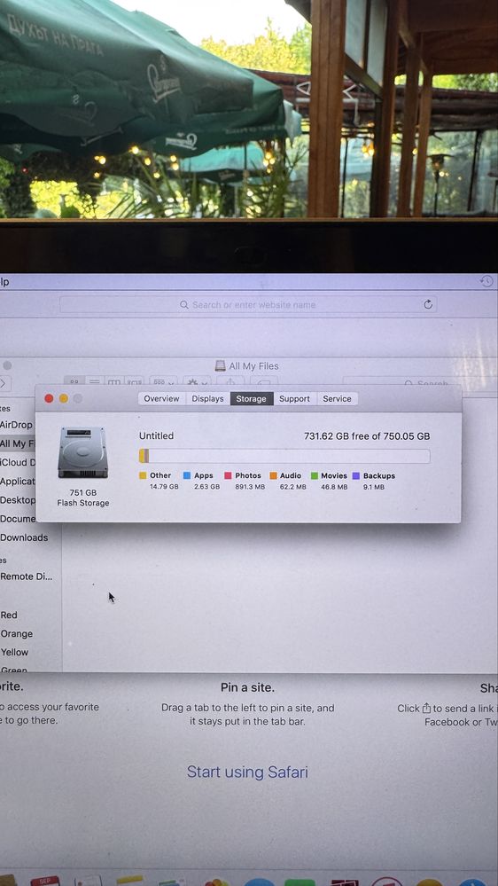 Macbook pro 15.4” 16ram 750ssd 200 цикъла батерия