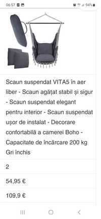 Scaun suspendat terasa / camera NOU