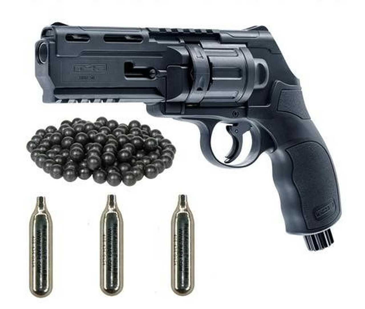 Revolver/Pistol Airsoft HDR T4R*Bile de Cauciuc 20jouli Pachet COMPLET