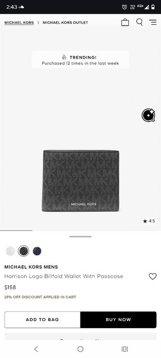 Оригинален мъжки портфейл Michael Kors