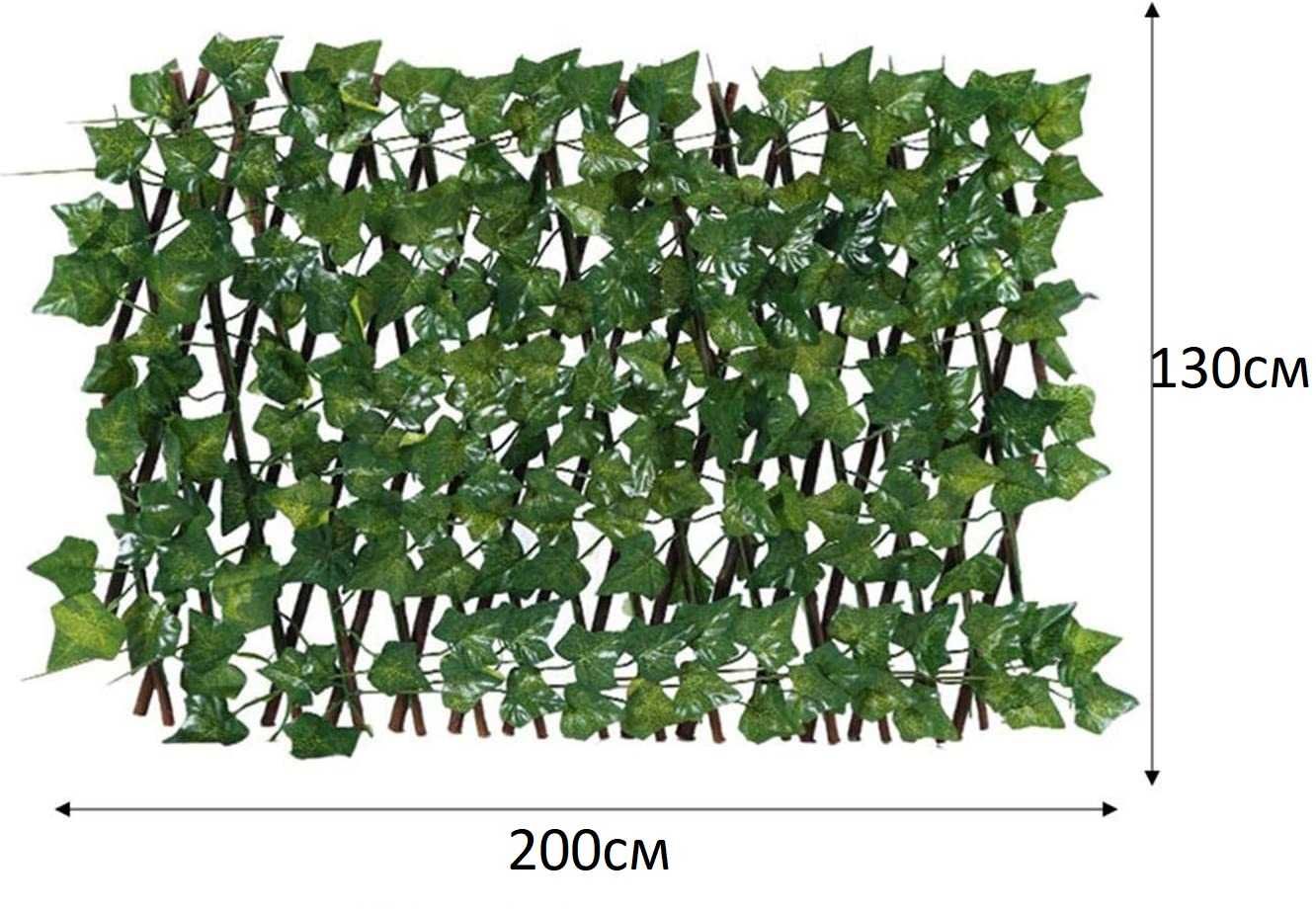 Разтегателна зелена ограда/плет 120х200см