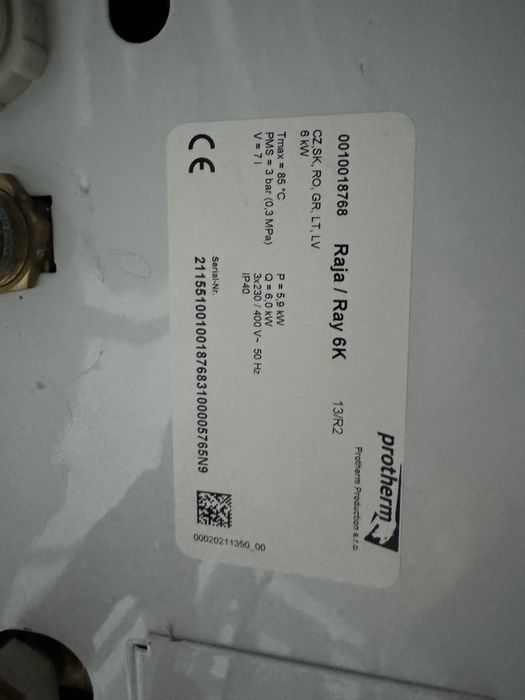 Centrala electrica Protherm 6kw