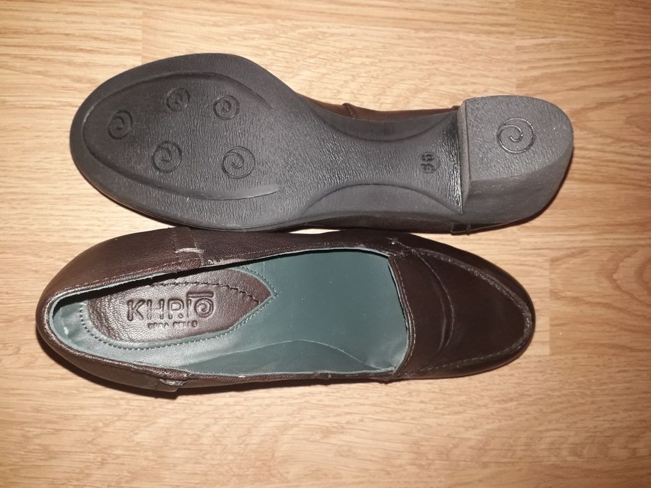 Pantofi maro piele naturala