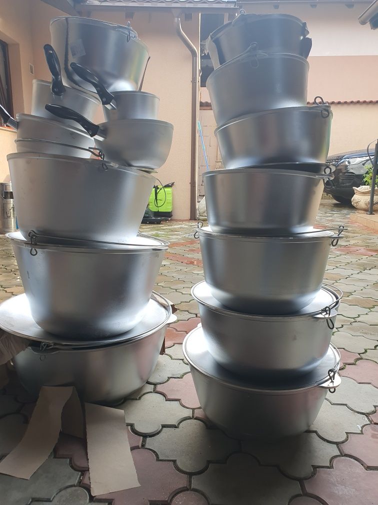 Ceaune toate mărimile de aluminiu alimentar