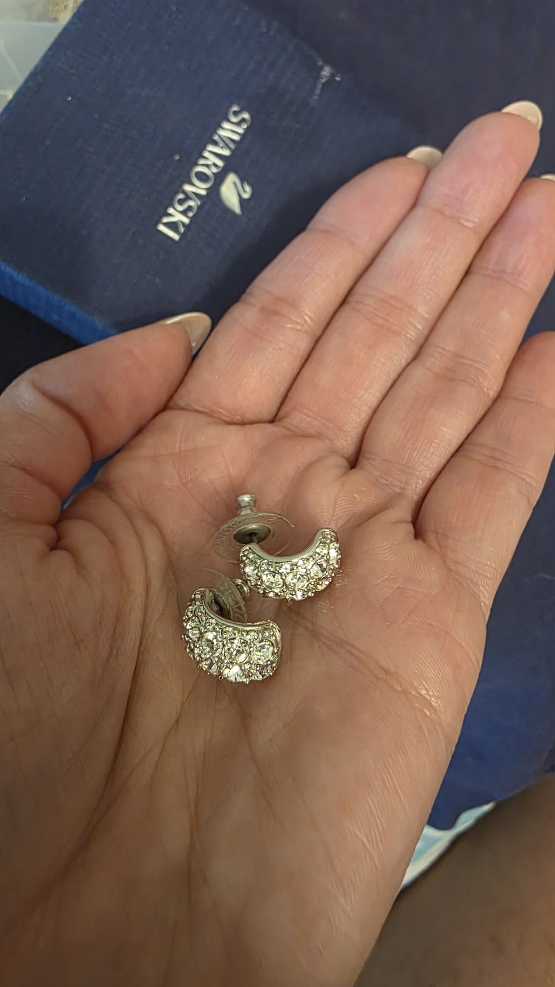 Swarovski обеци с кристали