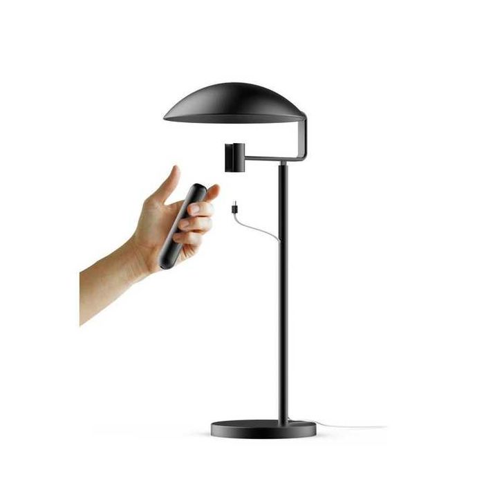 Lampa cu lanterna reincarcabila detasabila si stand pentru birou, gri.