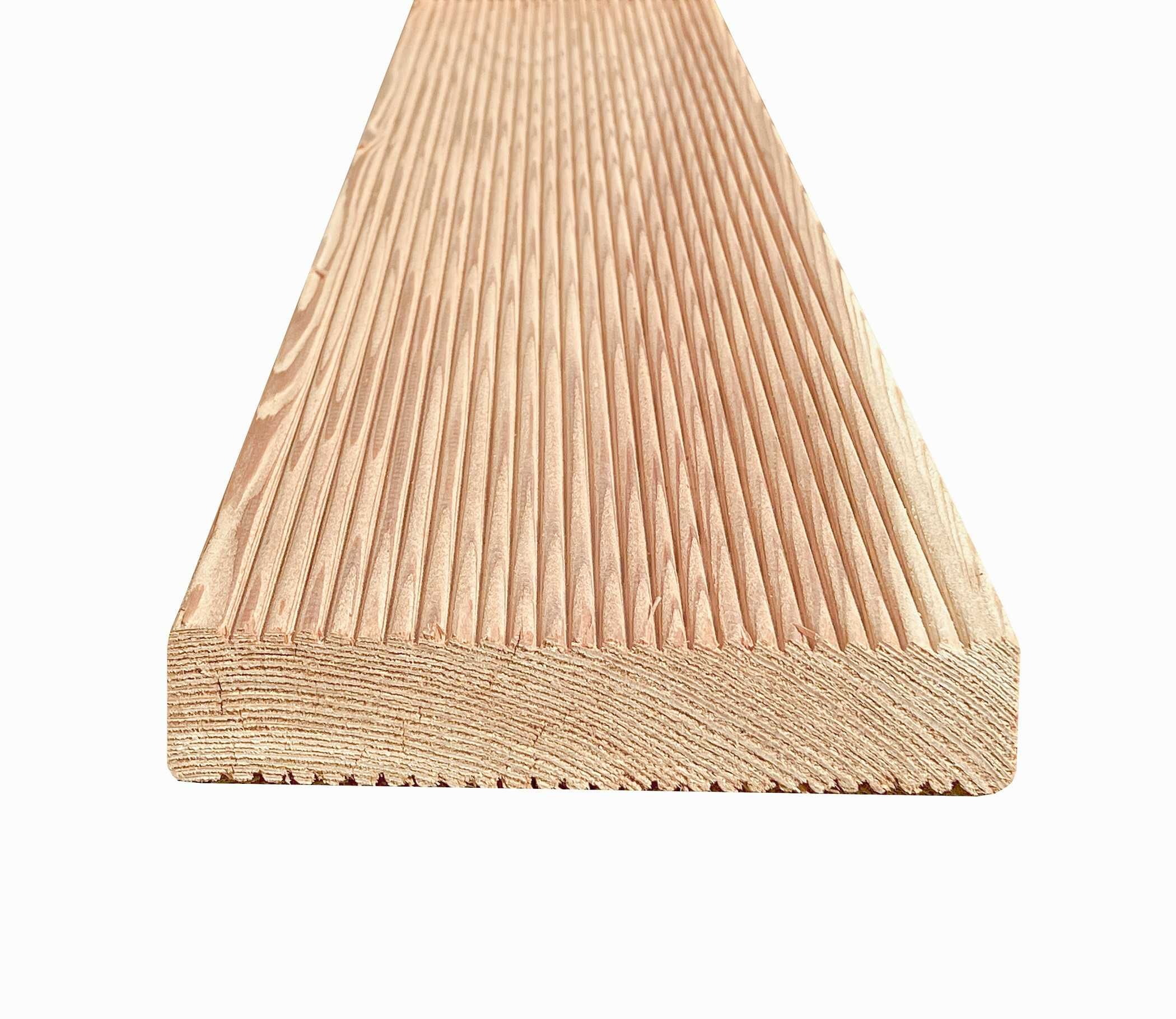 Deck terasa larice siberian riflat 28x140x4000-5000 mm