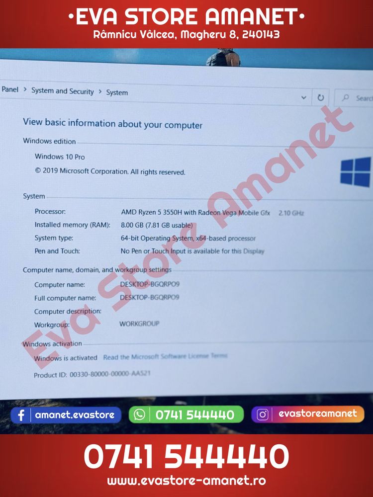Laptop Gaming 15.6” ASUS TUF AMD Ryzen 5 1TB 8GB RAM GTX 1050 3GB