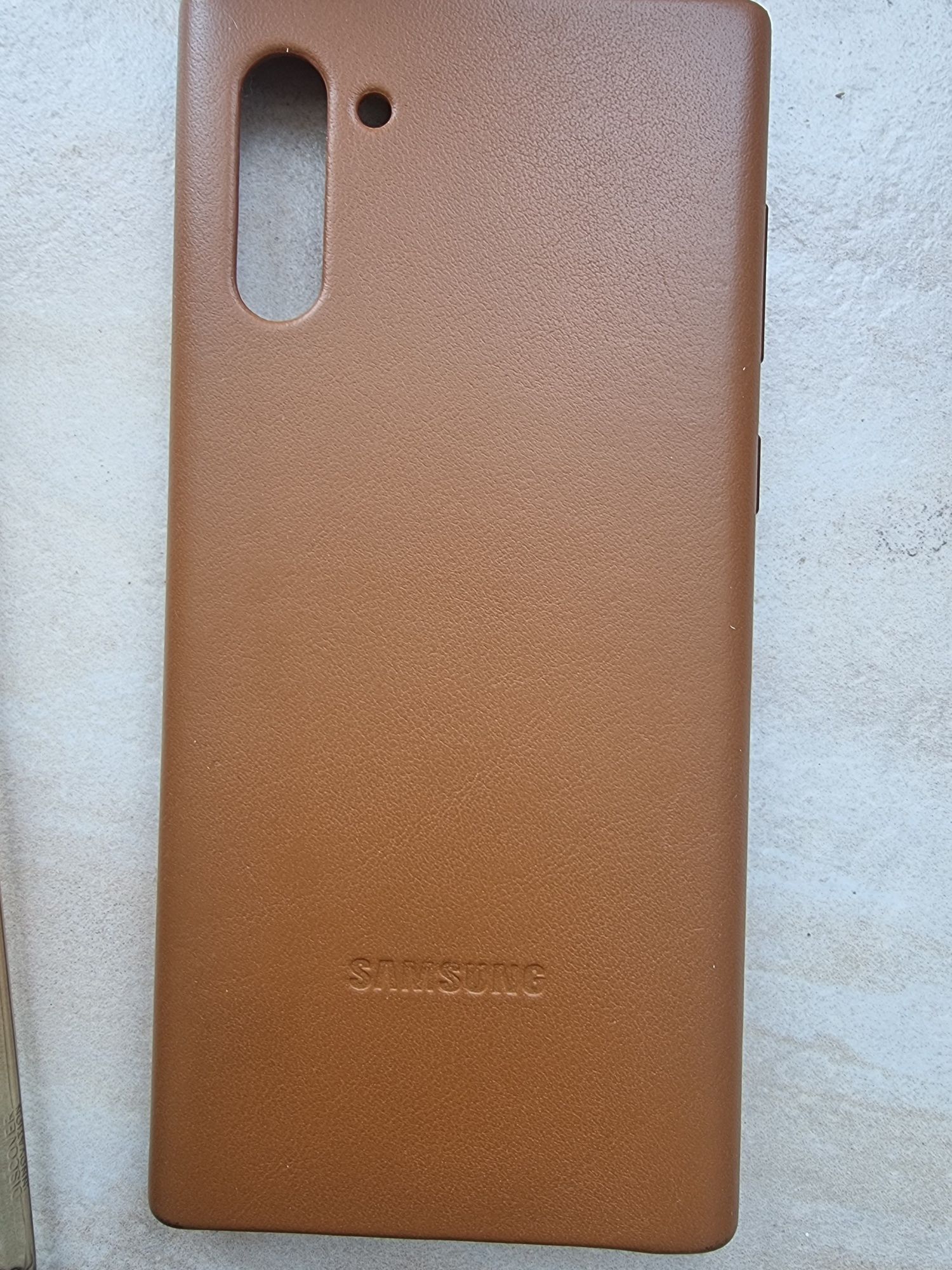 Husa piele originală Samsung Galaxy Note 10 + husa silicon Nillkin