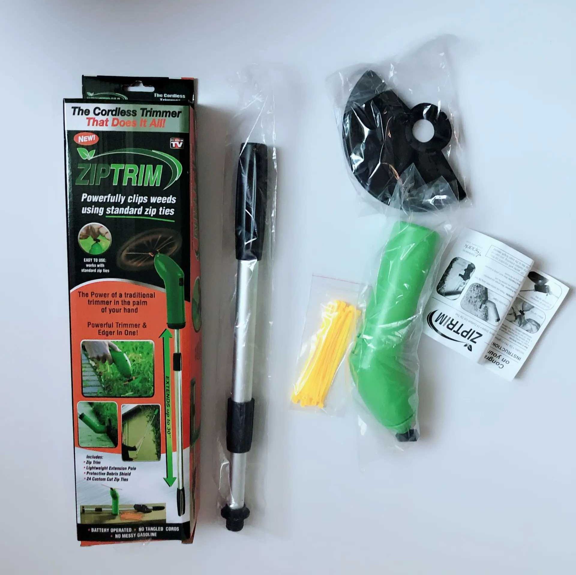 Безжичен тример за косене на трева, косачка на батерии Zip Trim