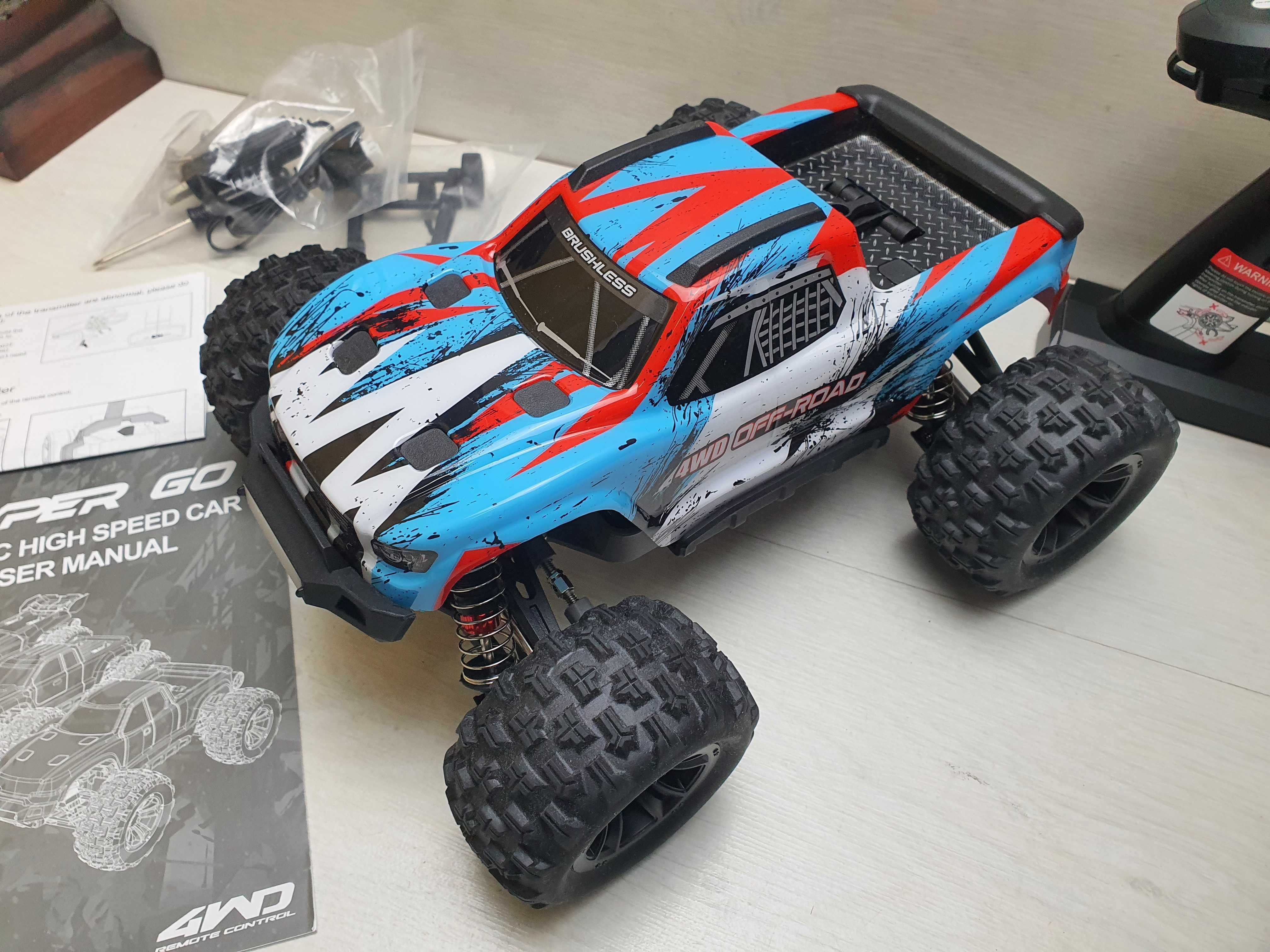 RC Количка MJX Hyper Go 16208 70KM/H Brushless RC Car Offroad Пикап