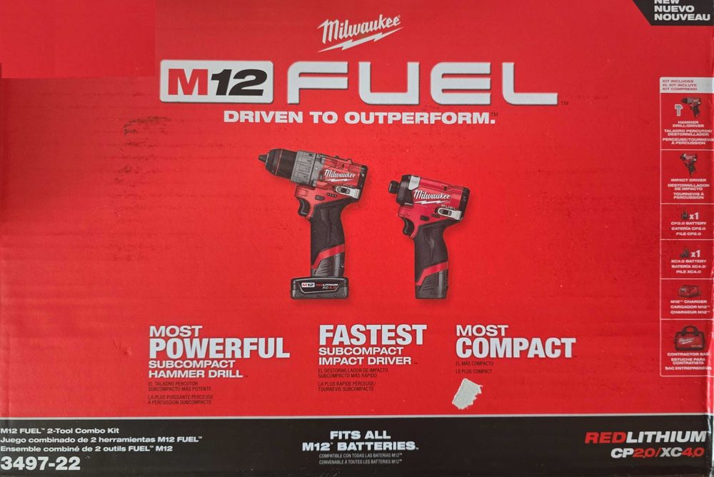 Set Milwaukee M12 FID2 / FPD2