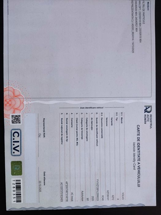 Volvo XC40 diesel an 2020 153679 Km