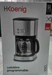 Cafetieră programabilă H.Koenig 1000W – 12 cești, nouă