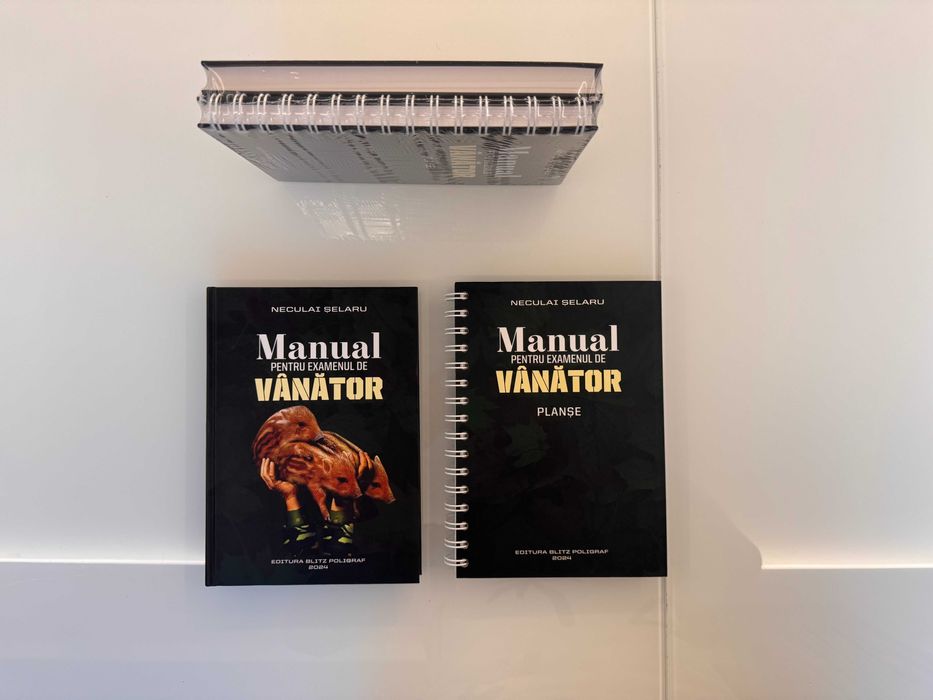 Manual examen vanator + planse didactice, SIGILAT, Blitz Poligraf 2024