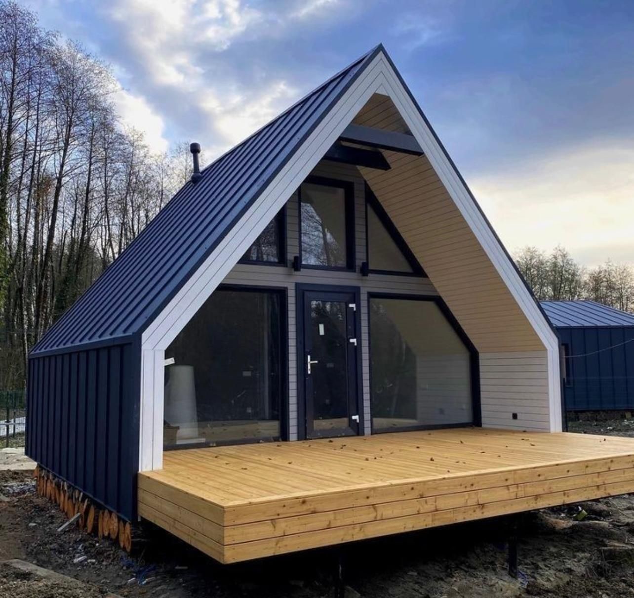Cabane tip A din lemn