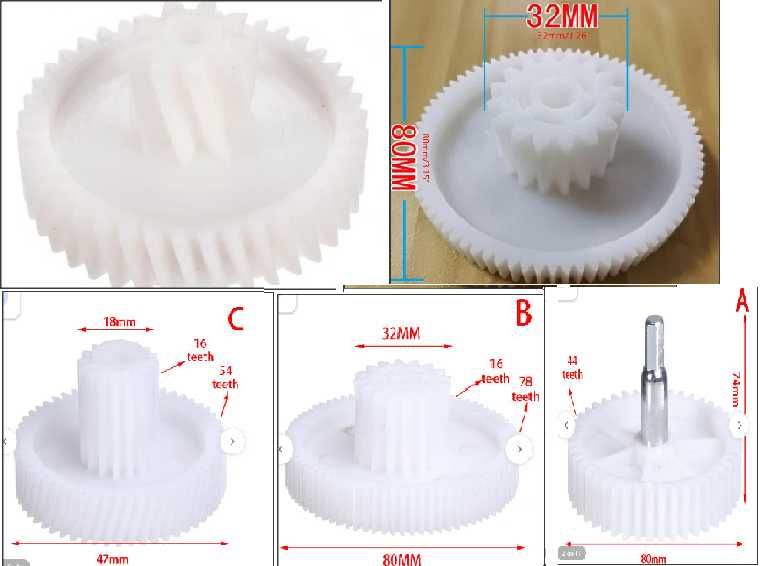 Roata dintata Naumann / Heinner - din plastic