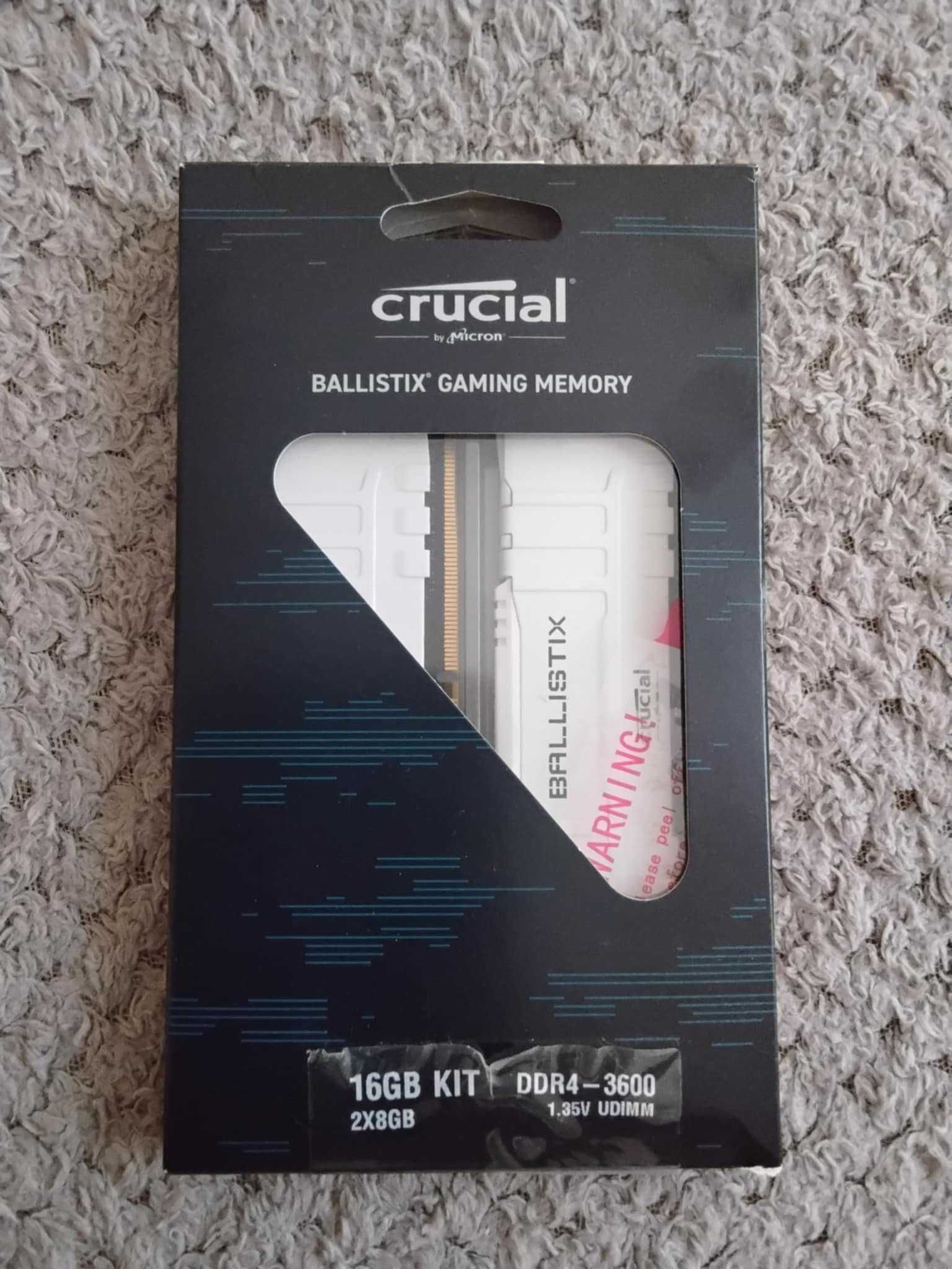 RAM Crucial Ballistix Memory Kit 3600 MHz, DDR4, 16GB