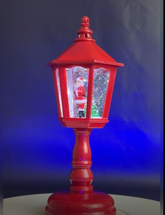 Новогодний фонарь с дедом морозом,светится и поет новогодние песни