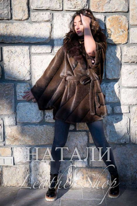 Дамски ексклузивен кожух от Алпака Шарлот