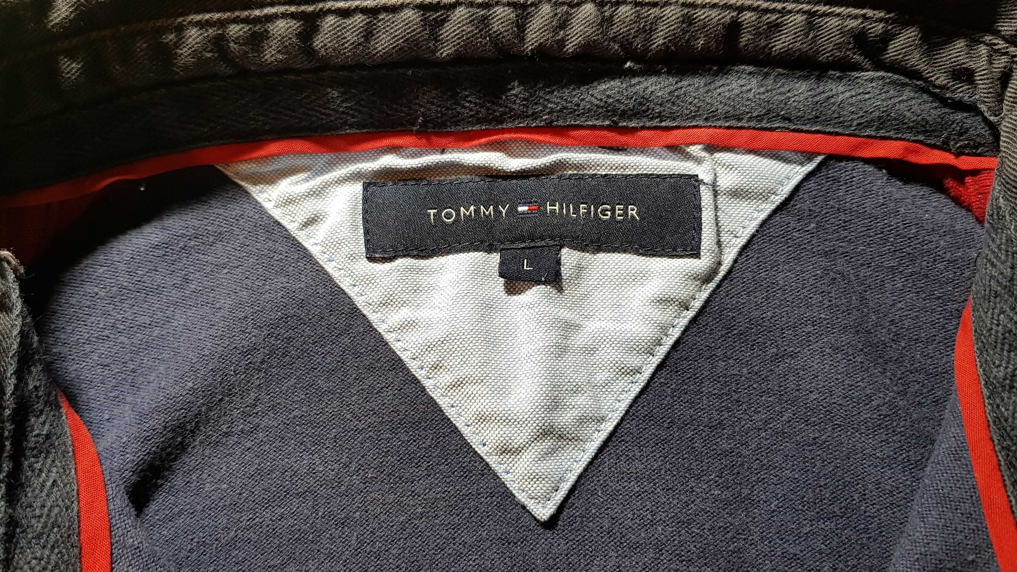 Tricou barbati TOMMY HILFIGER marimea L bicolor 100% bumbac