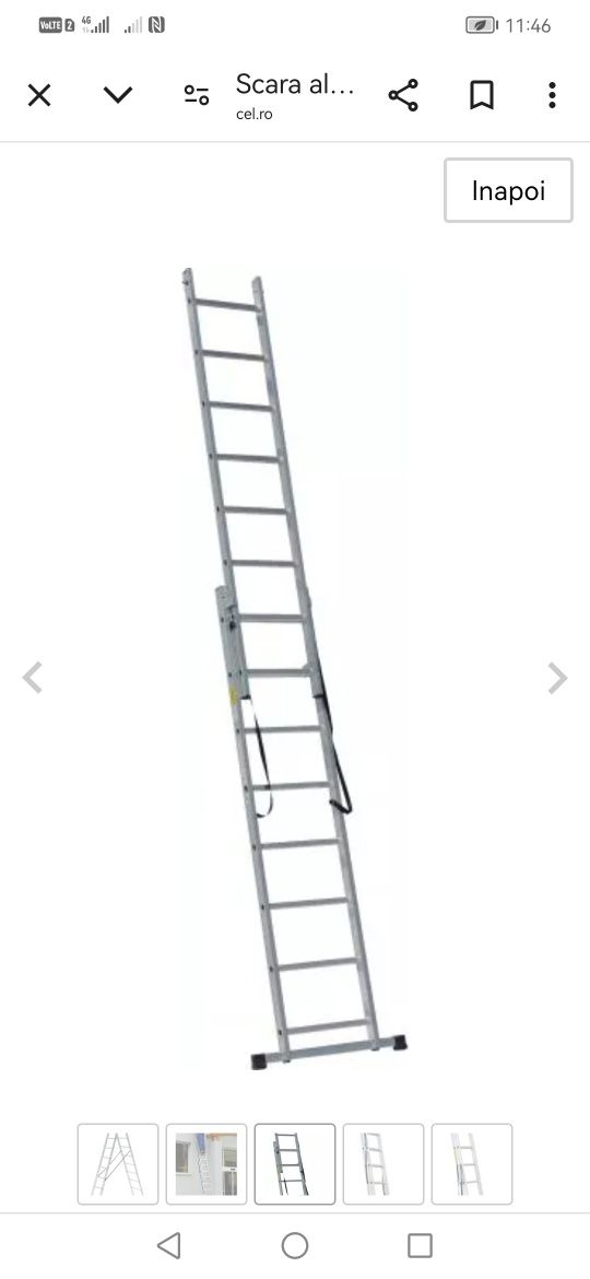 SCARI aluminiu noi sigilate 3 m - 5m