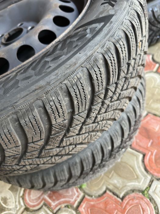 Roti complete iarna Hankook icept rs3, 185/65 R15, jante tabla